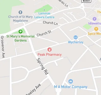 map for Willowbrook Medical Practice 