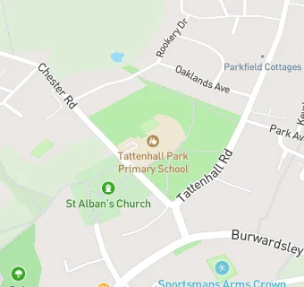 map for Tattenhall Park Primary School