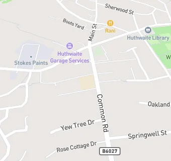 map for Huthwaite All Saint's CofE (Aided) Infant & Preschool