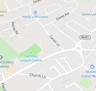 map for Lammas Leisure Centre