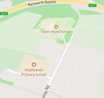 map for Dawn House School