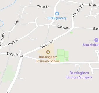 map for Bassingham Primary School