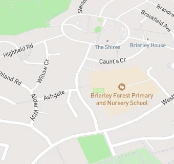 map for Brierley Forest Primary school