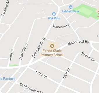 map for Forest Glade Primary School