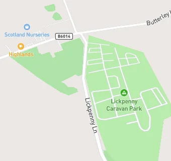 map for Lickpenny Caravan Park