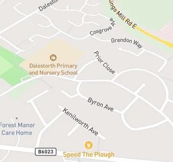 map for Dalestorth Primary School