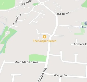 map for The Copper Beech Public House