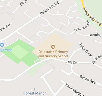 map for Dalestorth Primary and Nursery School