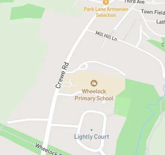 map for Wheelock Primary School