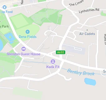 map for Matlock Green Service Station