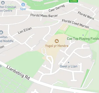 map for Ysgol Yr Hendre