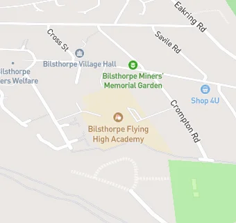 map for Bilsthorpe Flying High Academy