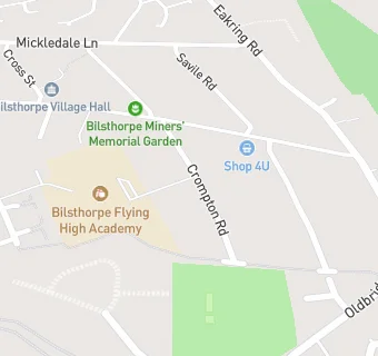 map for Bilsthorpe Infant School