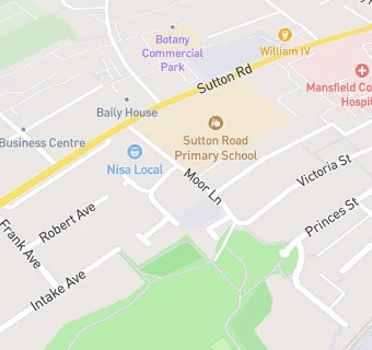 map for Sutton Road Primary School