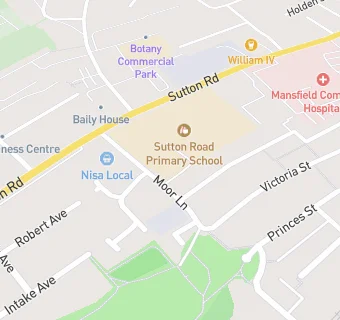 map for Sutton Road First and Nursery School