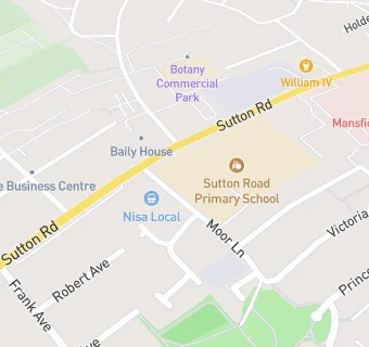 map for Sutton Road Primary School