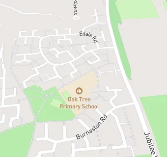 map for Oak Tree Primary School