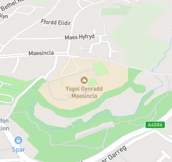 map for Ysgol Gynradd Maesincla