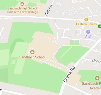 map for Sandbach School