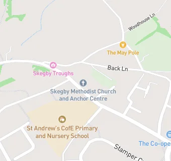 map for Skegby Methodist Church, Anchor Centre