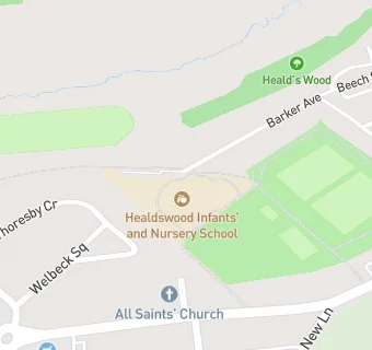 map for Healdswood Infants' and Nursery School