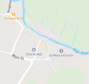 map for The Kirkby-on-Bain Church of England Primary School