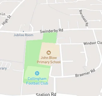 map for John Blow Primary School