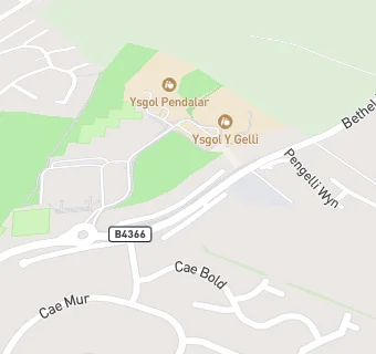 map for Ysgol Pendalar