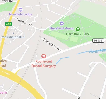 map for Dentistry Mansfield