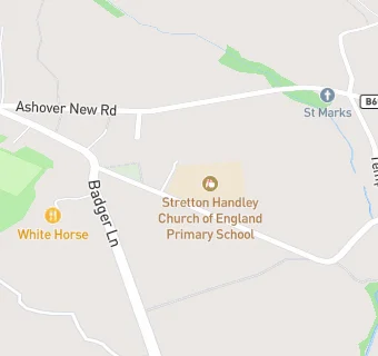 map for Stretton Handley Church of England Primary School