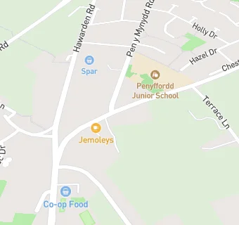 map for Jemoley's & Penyffordd Post Office