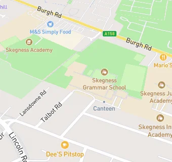 map for The Skegness Grammar School