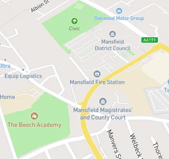 map for Baptist Church Centre