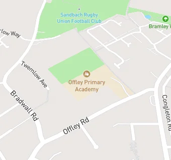 map for Offley Primary School