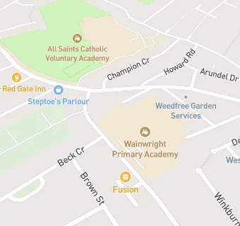 map for Wainwright Primary Academy