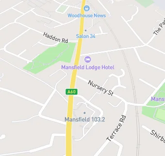 map for Mansfield Dental Practice