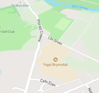 map for Ysgol Uwchradd Brynrefail