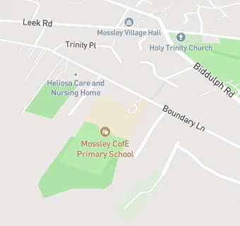 map for Mossley CofE Primary School