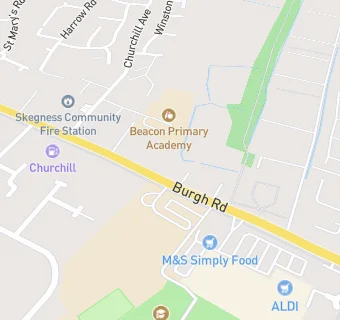 map for Churchill Service Station