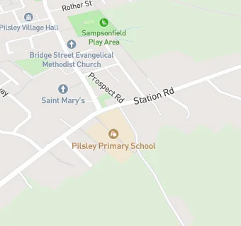 map for Pilsley Primary School