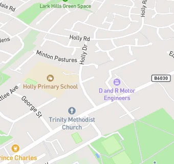 map for Holly Primary School