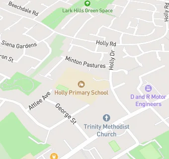 map for Holly Primary School