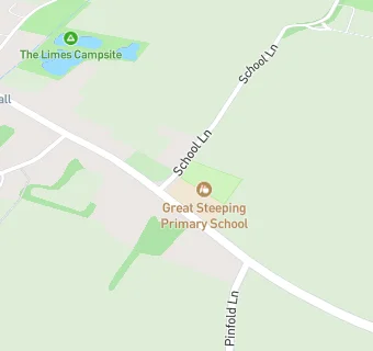 map for Great Steeping Primary School