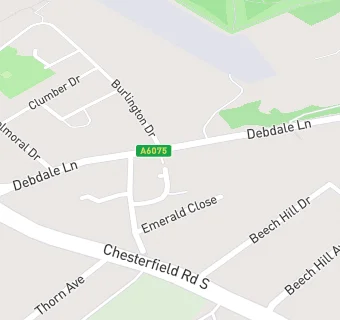 map for Oakdale Support Centre