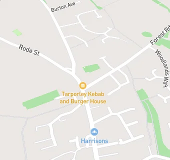 map for Tarporley Take Away