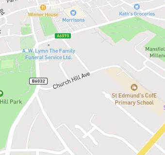 map for St Edmunds Primary School