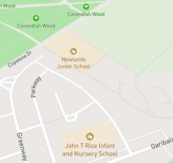 map for John T Rice Infants School