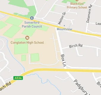 map for Congleton High School