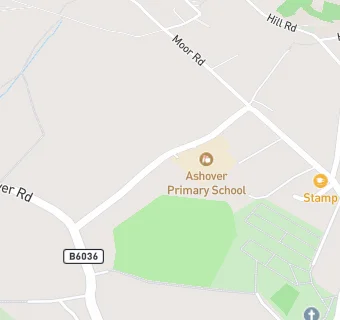 map for Ashover Primary School