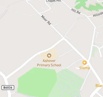 map for Ashover Primary School